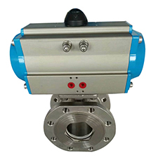 CF8M ball valve with electric actuator