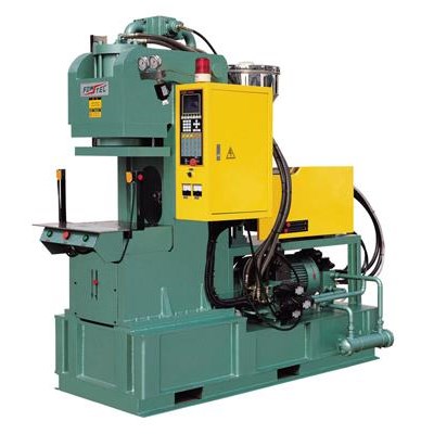 Tie-bar-less Angle Type Vertical Injection Molding Machine