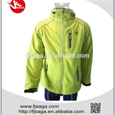 Men's high quality reflective fleece lined outdoor waterproof  jackets