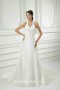 Halter Top Fit and Flare Taffeta Wedding Dresses with Pickups #8449