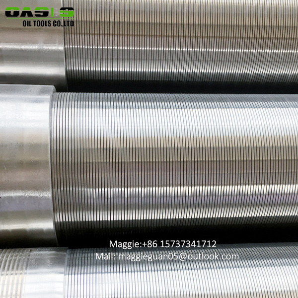 Stainless steel 304 of Pipe sand control wire wrapped Screen filters for deep water well drilling