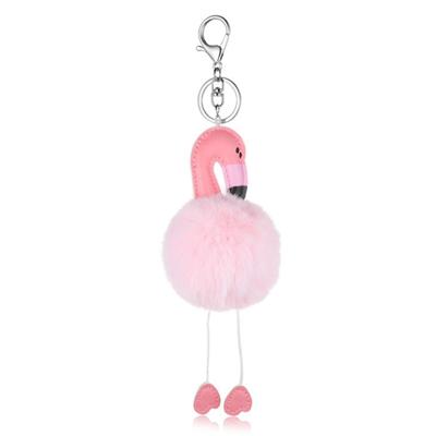 Newest Flamingo POM POM Keychain