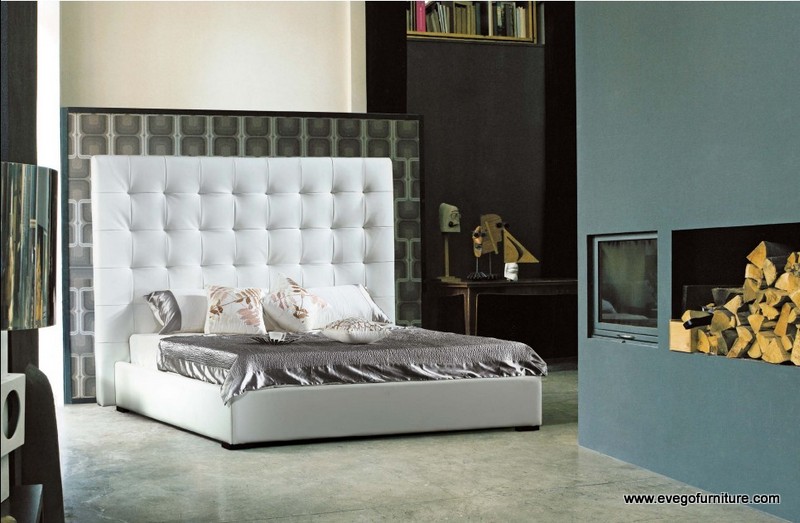 Modern leather bed 385