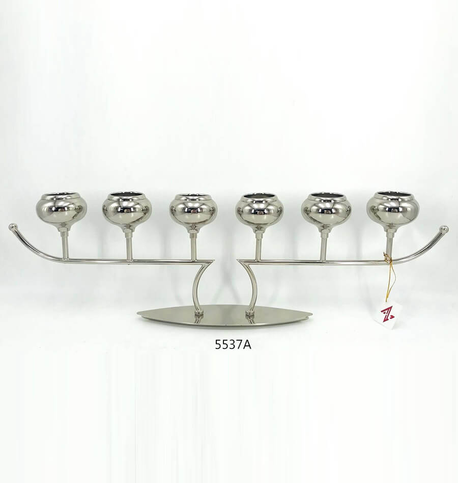 latest style transformable gold and black metal candle holder from china factory