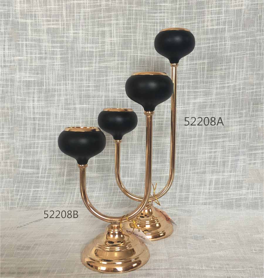 modern gold metal candle holder from china