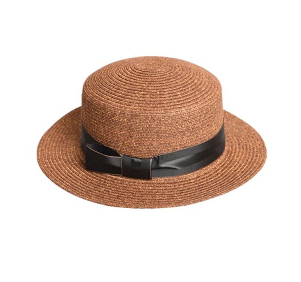 Wemen straw boater hat