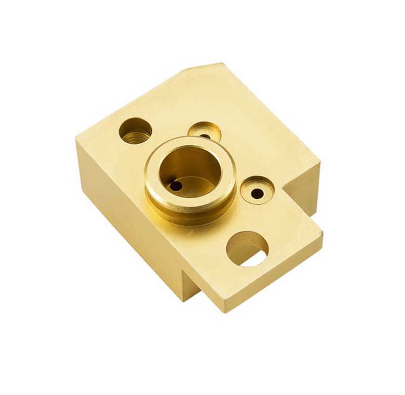 Custom precision cnc machining brass block