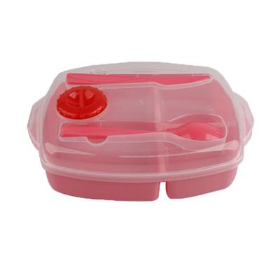 Plastic Bento Lunch Box Set With Utensils