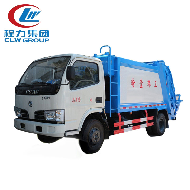 4X2 Dongfeng 5CBM Garbage Compactor Trucks 