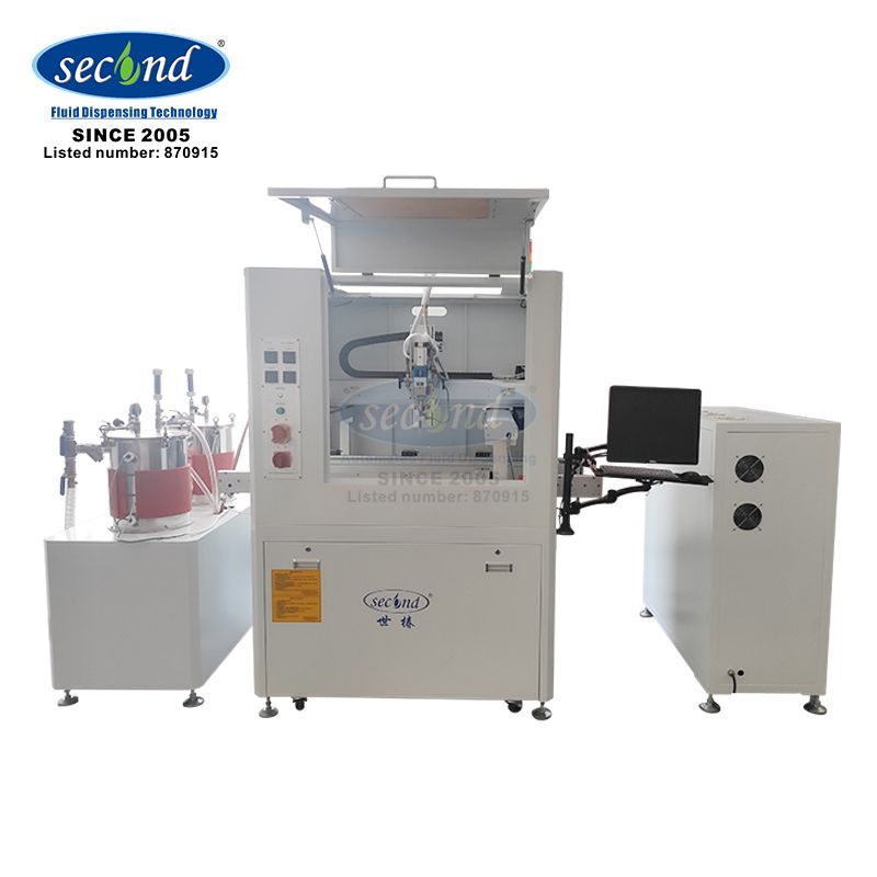 CE certificated Inline automatic two component doming epoxy potting machine