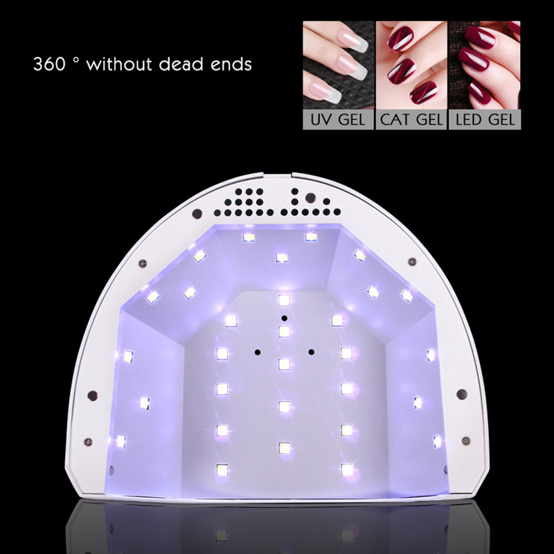 Gel UV LED Nail Lamp Nail Dryer 48W Gel Nail Polish LED UV Light with 3  Timers Professional Nail Art Tools Accessories White