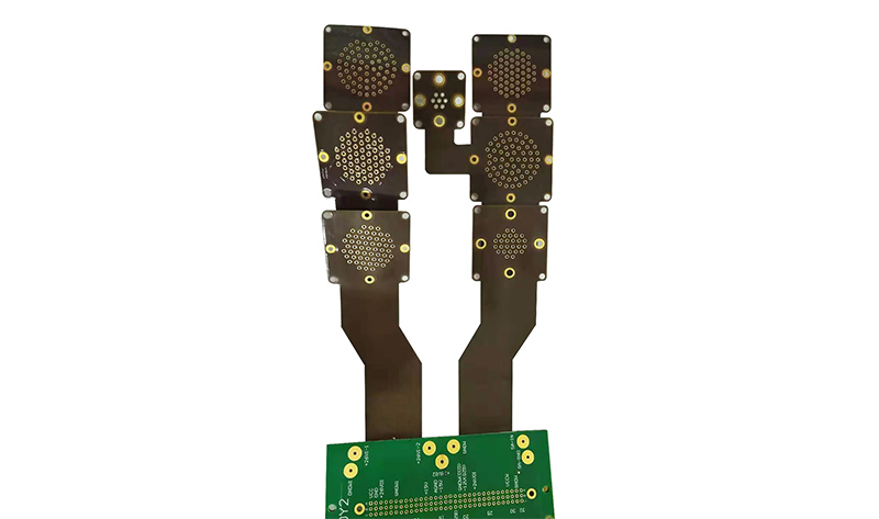 2-layer PCB with rigid-flex and HDI structure flexible printed circuit