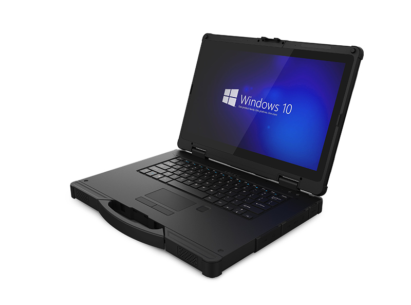 14 inch IP65 Rugged Notebook With Fingerprint And Barcode Scanner