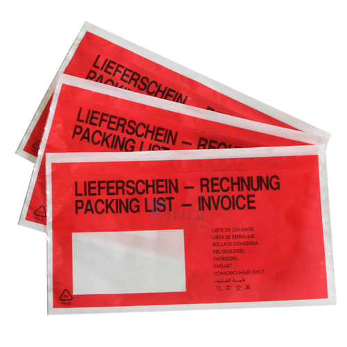 Self-adhesive Documents Enclosed Wallet For Europe Standard Sizes