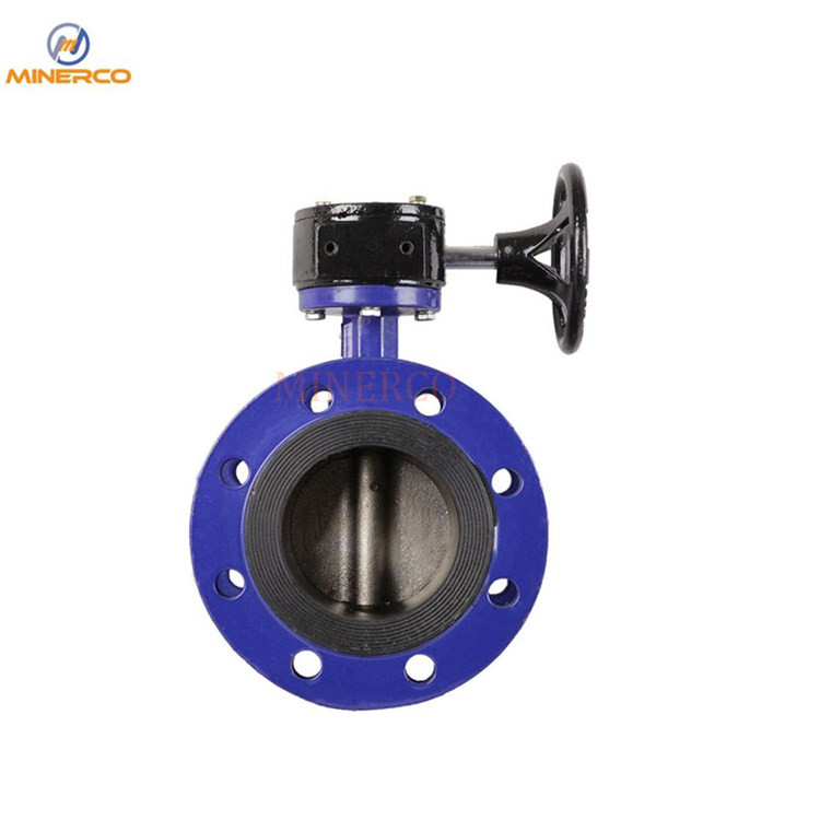 Viton Seat Flange Cast Steel Material Pneumatic Butterfly Valve