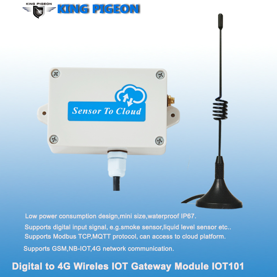 4G cellular digital input wireless IoT solution gateway sensor to cloud