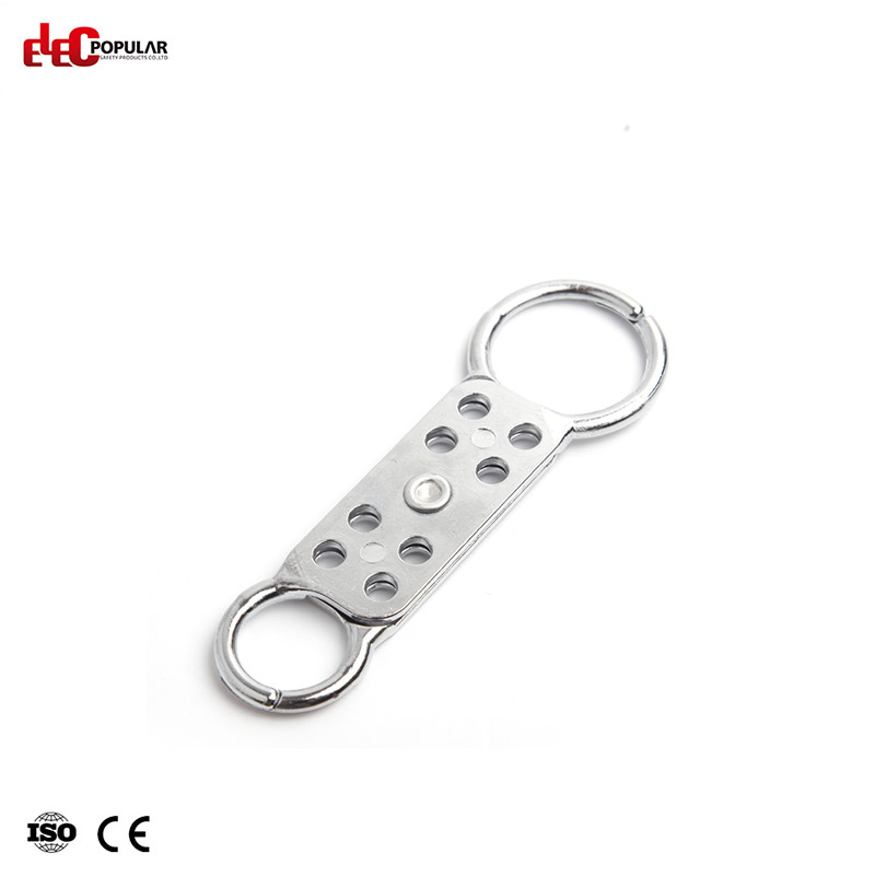 8 Holes Aluminum Lockout Hasp EP-K61  Aluminium Lockout Hasps  Steel Shackle Padlock