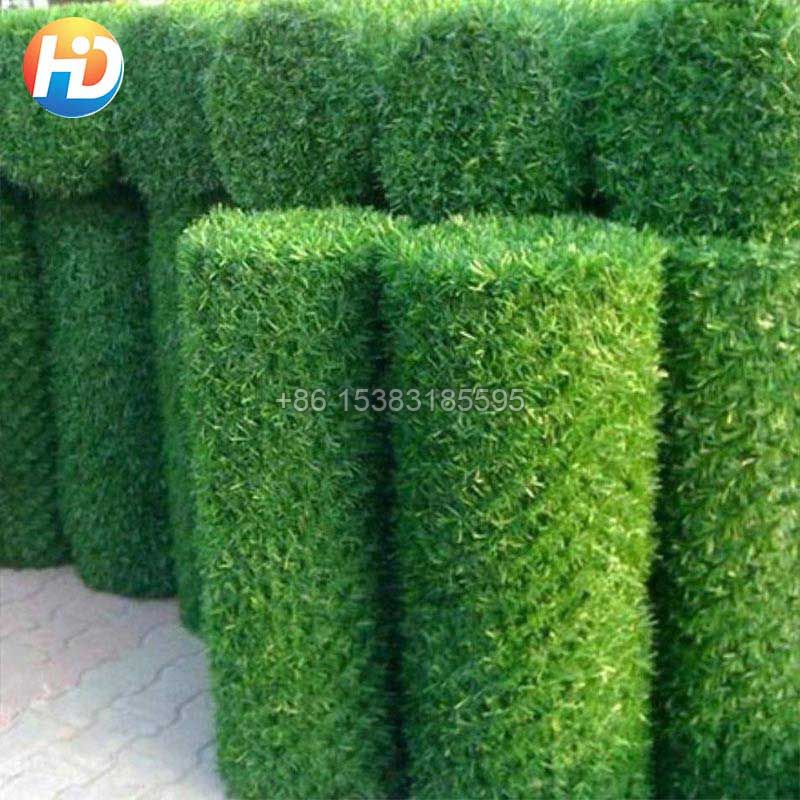 Artificial Grass Hedge Link Green Chain Link Fence