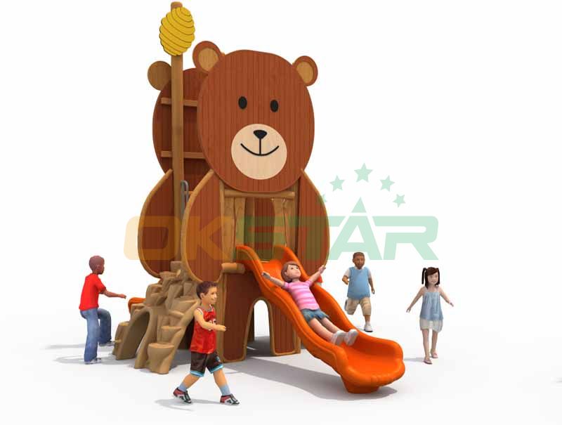 Outdoor wooden playground cheap equipment for kindergarten facilities