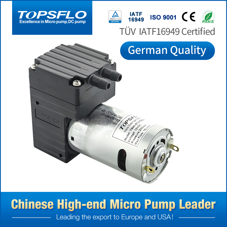 High Pressure DC Brush Motor Mini Gas Diaphragm Pump/Micro Diaphragm Vacuum Pump 
