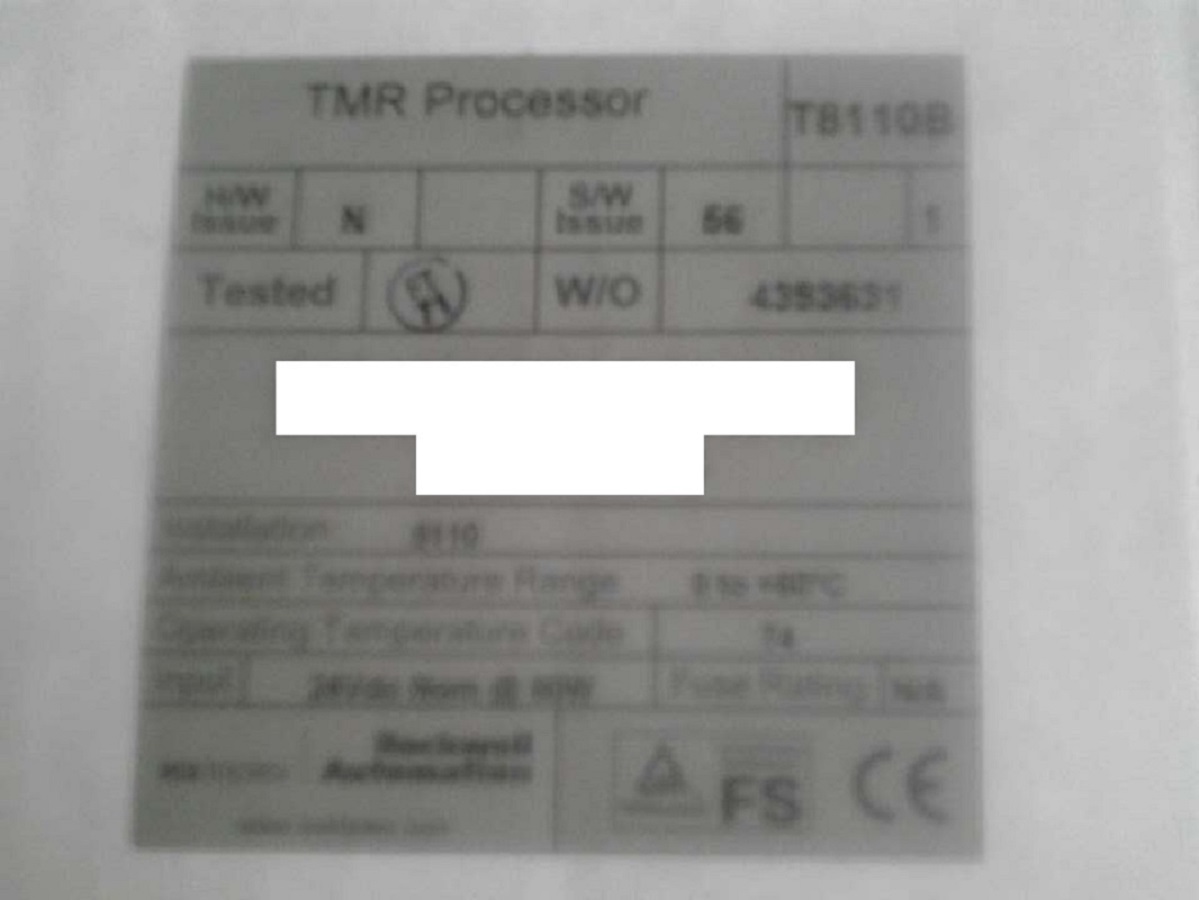 Processor ICS Triplex T8110B T8111C Plantguard P8110B