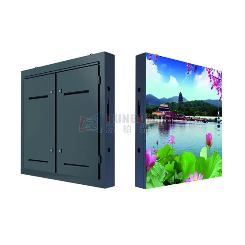 P6 Outdoor TV LED Display with Iron Cabinet for Roof Building Fixed Installation