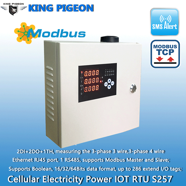 Power Distribution measurement and remote monitoring system Cellular Power Meter IoT RTU S257