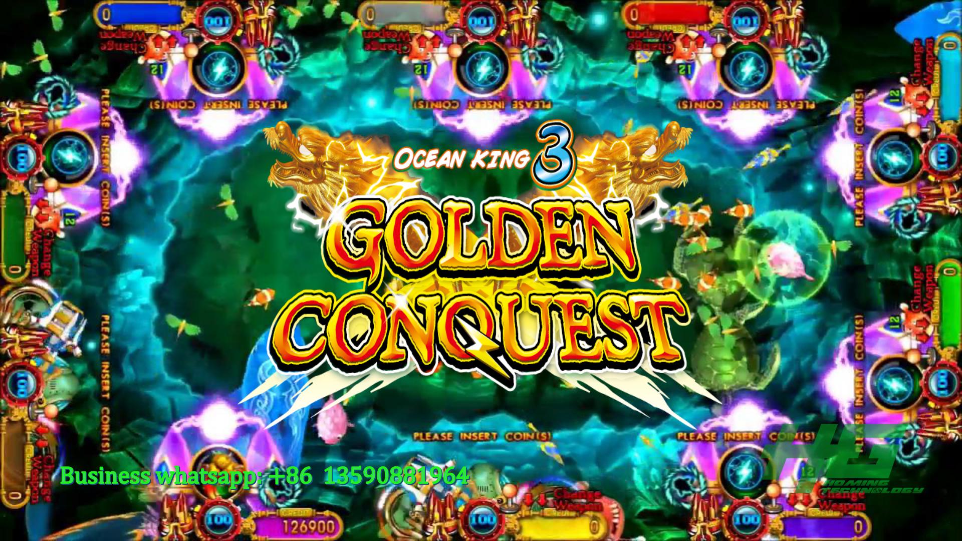 IGS Original Ocean King 3 Golden Conquest,Ocean King 3 Plus Fish Casino Game Machine For Sale 