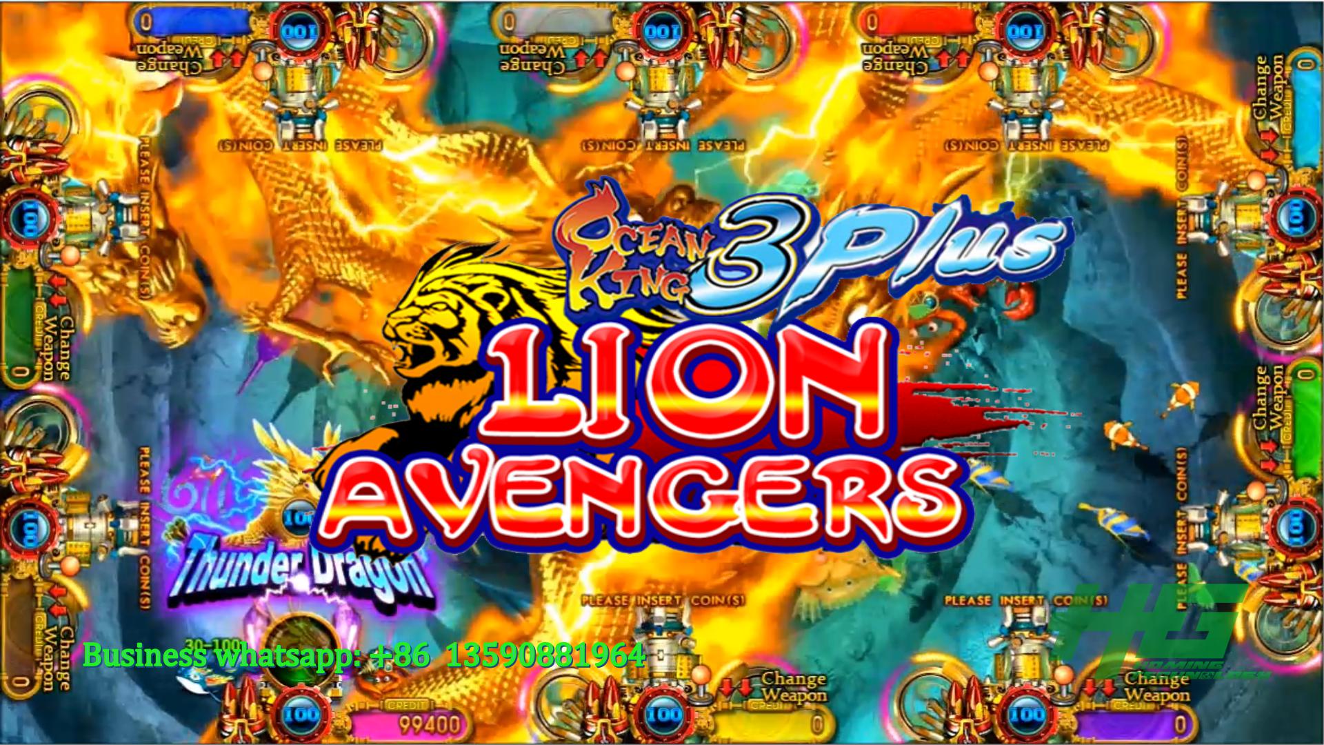 IGS Original Ocean King 3 Plus Lion Avengers,Ocean King 3 Plus Fish Casino Game Machine For Sale 