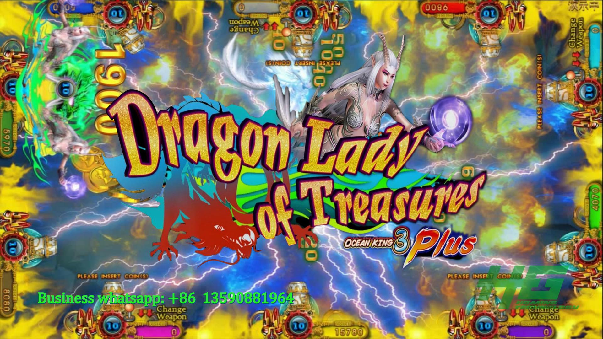 IGS Original Ocean King 3 Plus Dragon Lady of Treasures,Ocean King 3 Plus Fish Gambling Game Machine For Sale