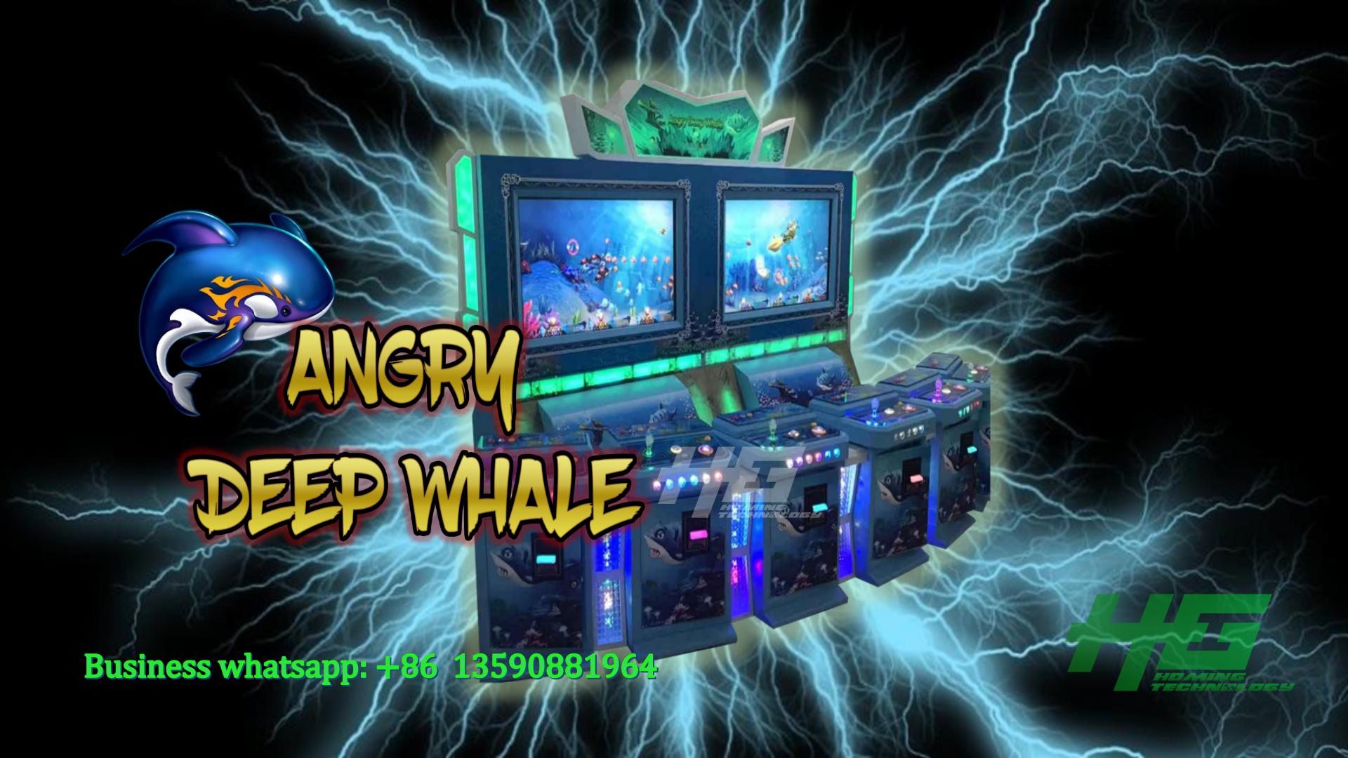 2020 Newest Hot Texas,NC Angry Deep Whale Fishing Game Machine,100% Taiwan Program Fishing Game For Sale
