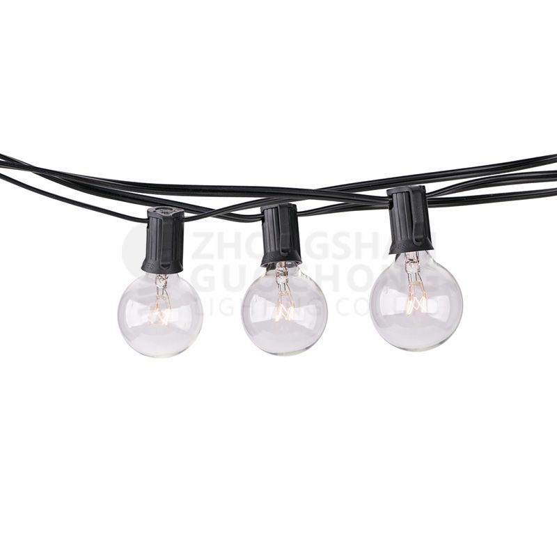 25 socket outdoor string light Cord Length: 25FT