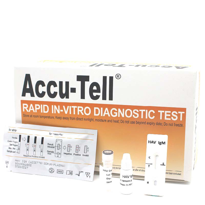 Accu-Tell® HAV IgM Rapid Test Cassette (Serum/Plasma)