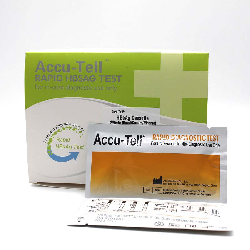 Accu-Tell® HBsAg Rapid Test Cassette/Strip (Whole Blood/Serum/Plasma)