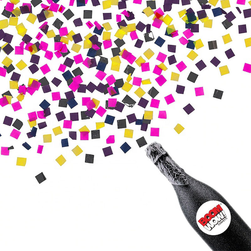 Boomwow New Design 100% Biodegradable Champagne Bottle Confetti Cannon
