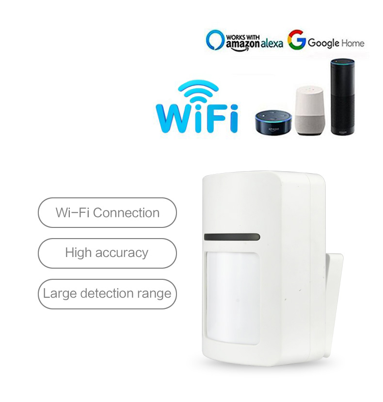 Enerna IoTech WiFi Wireless Smart Home Burglar PIR Motion Alarm Detector