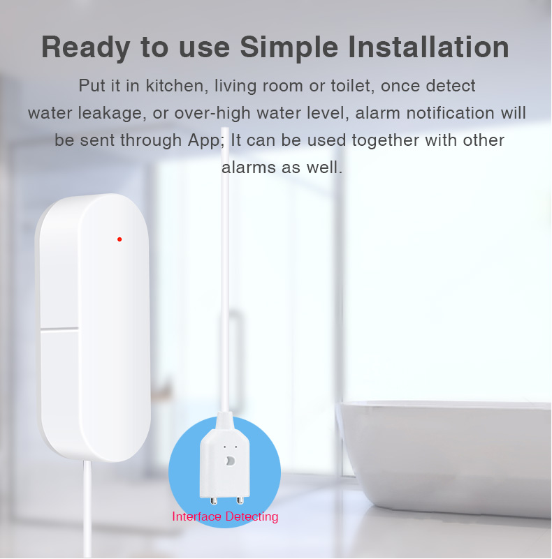 Enerna IoTech WiFi Smart House Security Water Leakage and Water Level Alarm