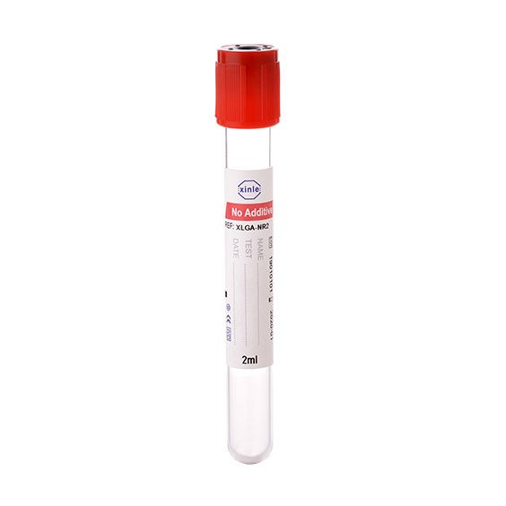 Red cap vacutainer plain blood collection tube