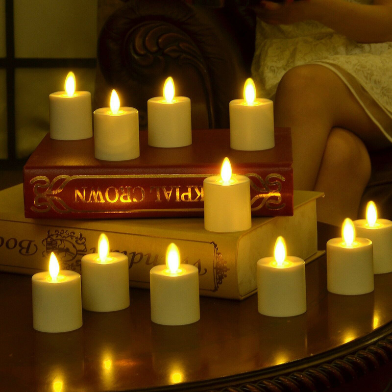 Flameless Tealight Candles Set of 6