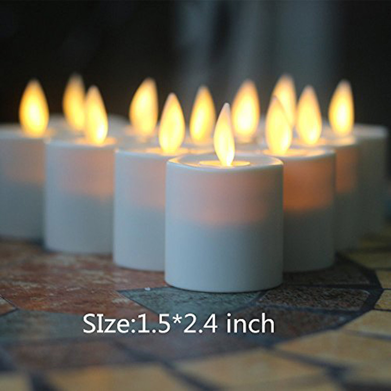 Flameless Tealight Candles Set of 12