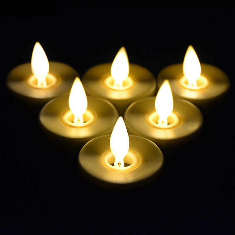 LED Flameless Tealight Candles Set of 6, Bronze Base Moving Wick Led Tealight Candles manufacturer