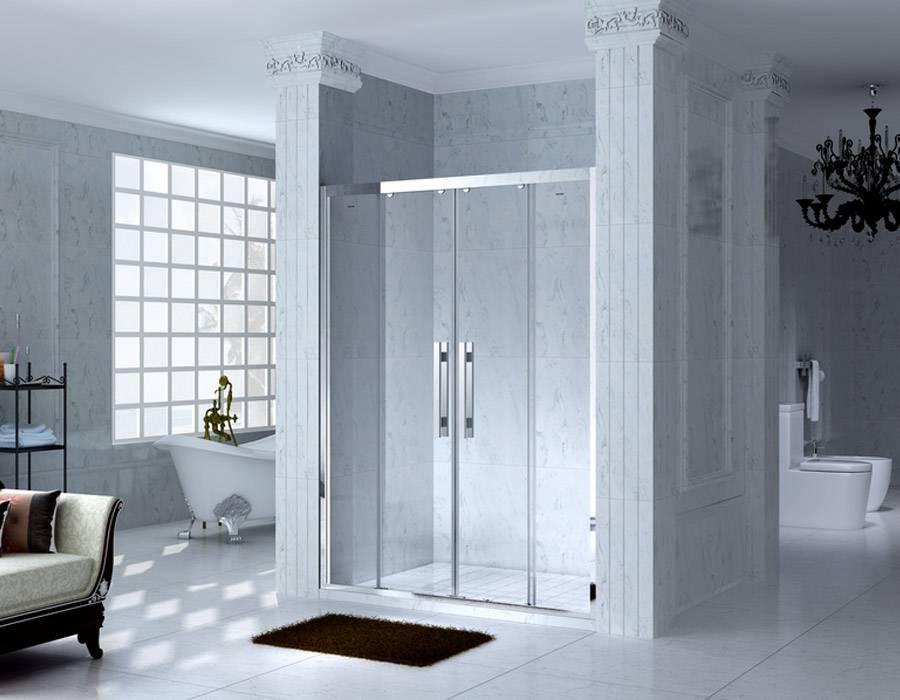 Framed Rectangle Shower Enclosure with Sliding Door, AB 1131
