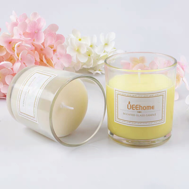 Transparent Glass Jar Scented Soy Wax Candles Supplier, Wholesaler