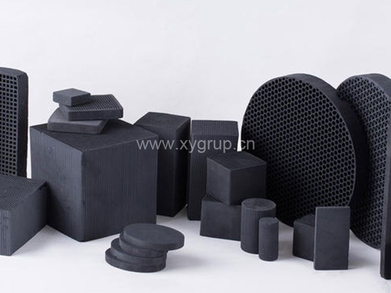 Honeycomb activated carbon filled with kinds of activated carbon as required