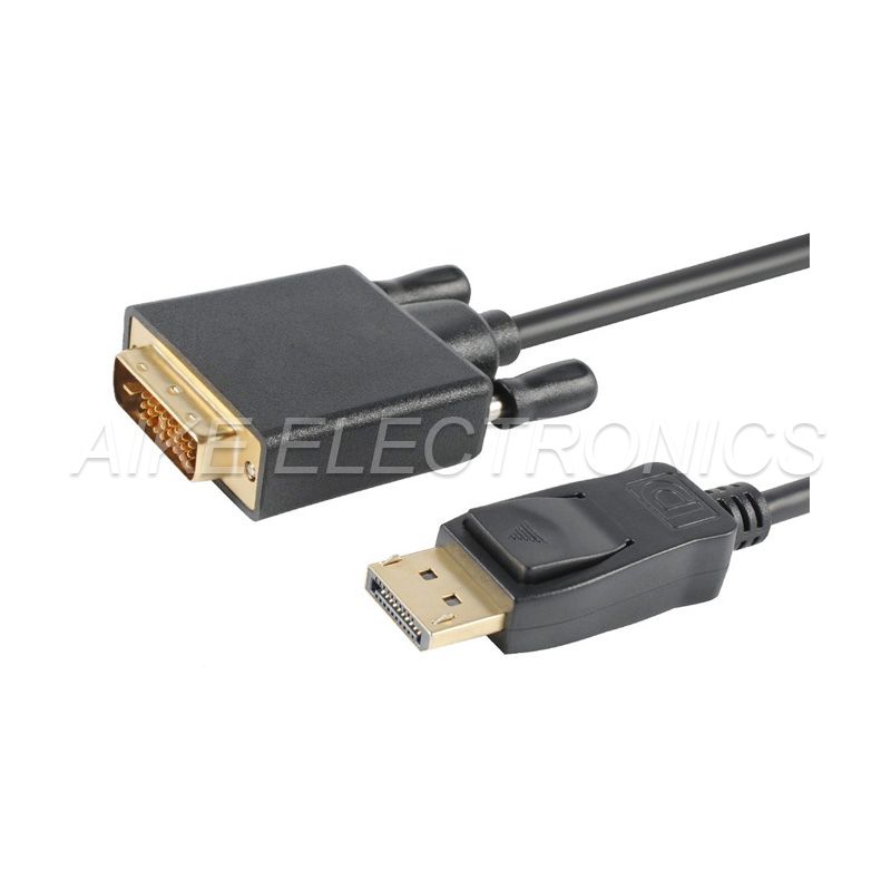 Displayport Male to DVI (24+1) Male Adaptor Cable,Support 1920x1080@60HZ