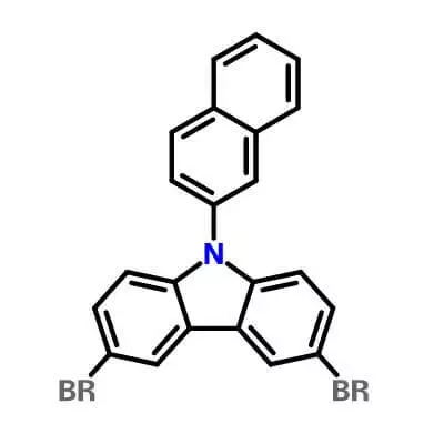 9-(2- NAPHTHALENYL )-3,6- DIBROMO -9H- CARBAZOLE ,  , C22H13BR2N