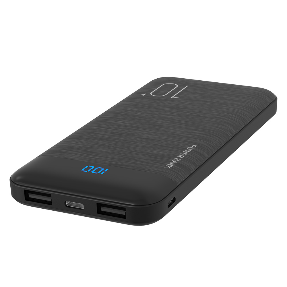 Power Bank 10000mAh Portable Charging Powerbanks Mobile Phone External Battery Charger With Digital Display 