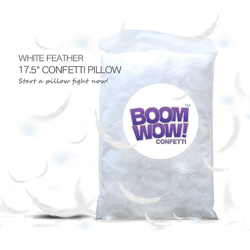 Boomwow ECO High Quality White Feather Pillow For Party And Festival 