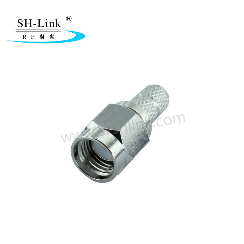 SMA Male Crimp Solder Connector for RG58 LMR-195 RG142 Cable