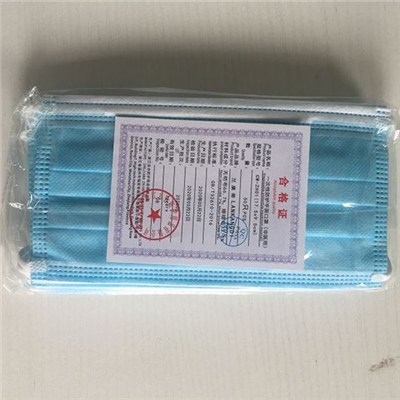 3 Ply Blue Disposable Protective Face Mask